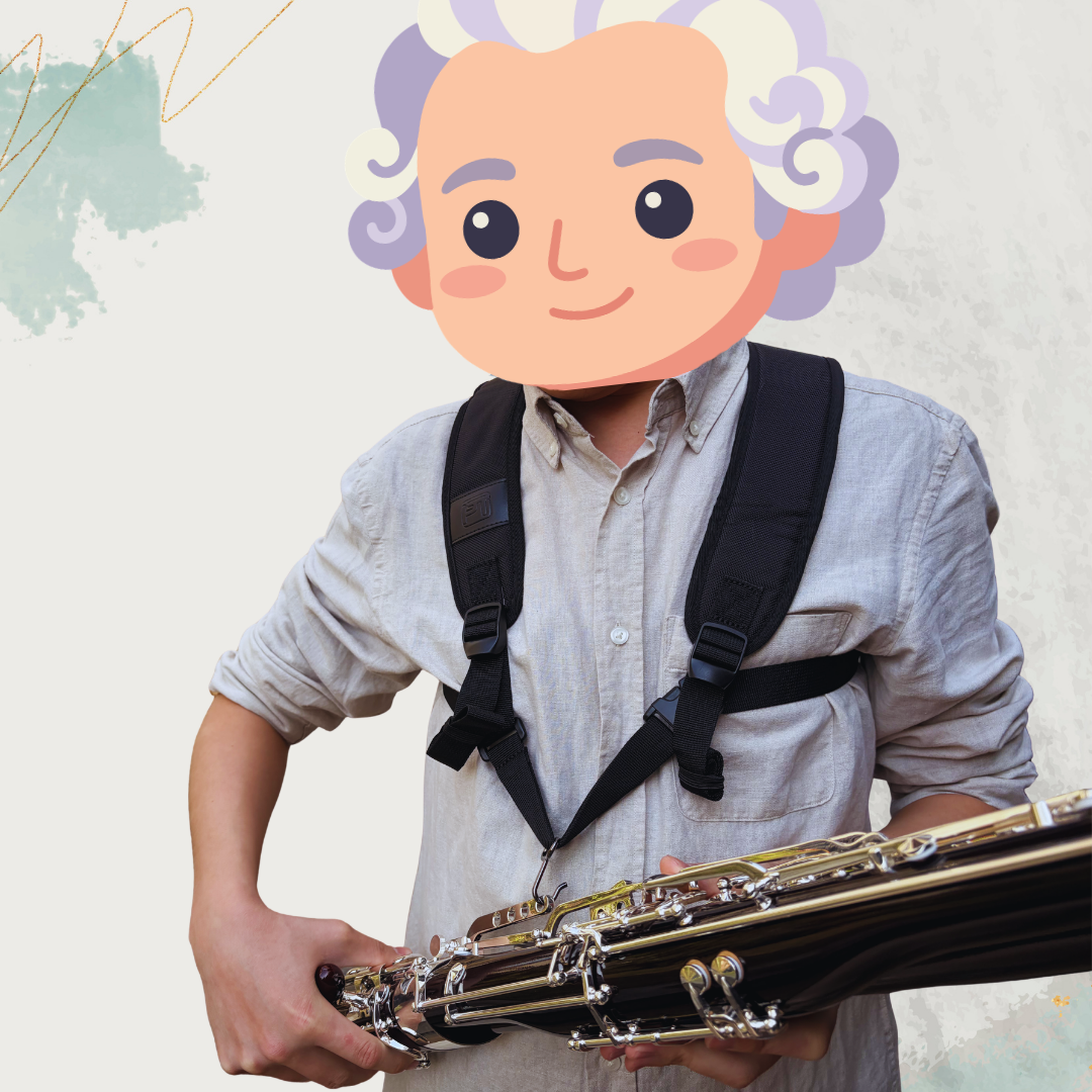 低音管減壓雙肩寬背帶 Bassoon Harness