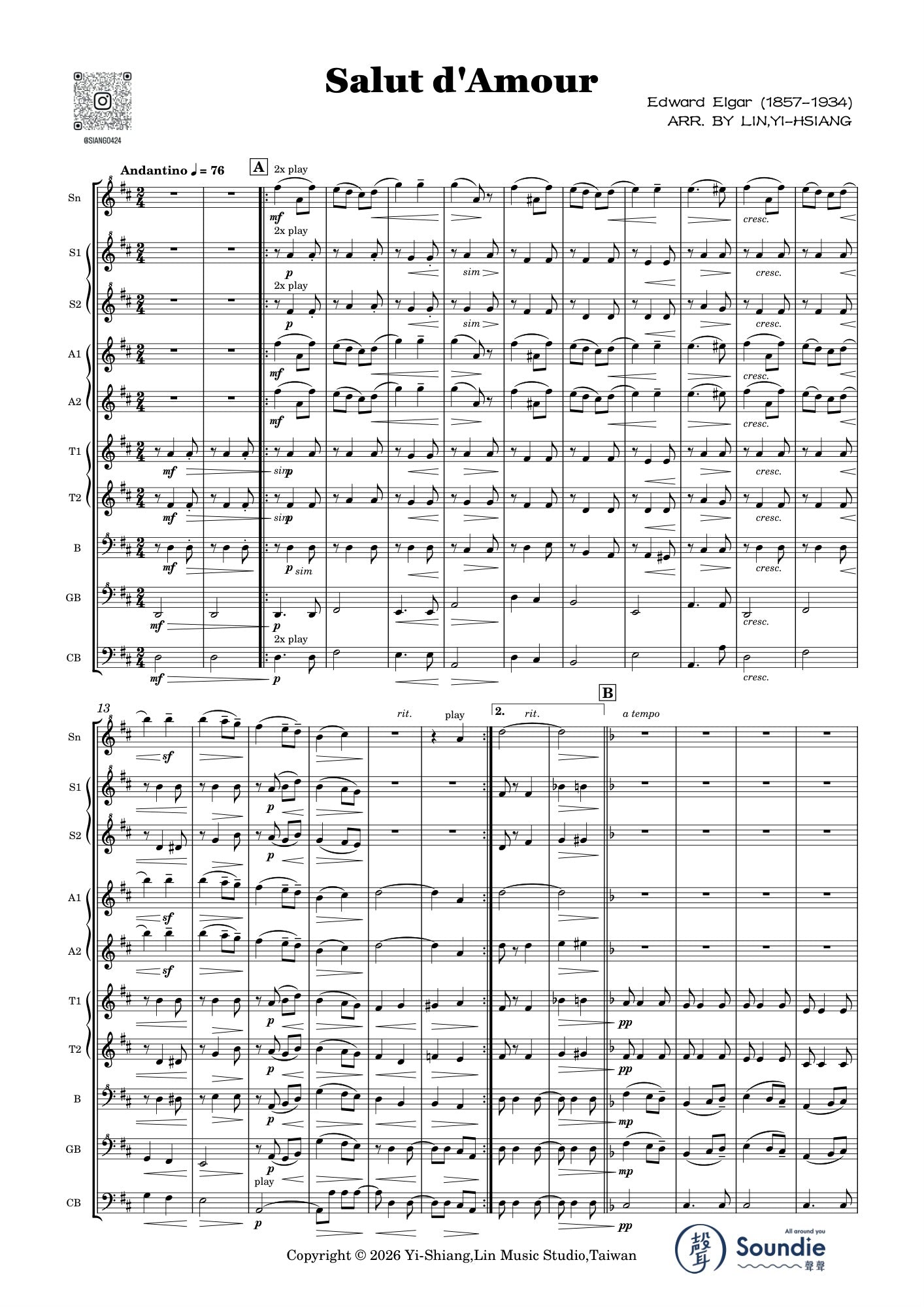 In a Persian Market arr. for Recorder Orchestra
