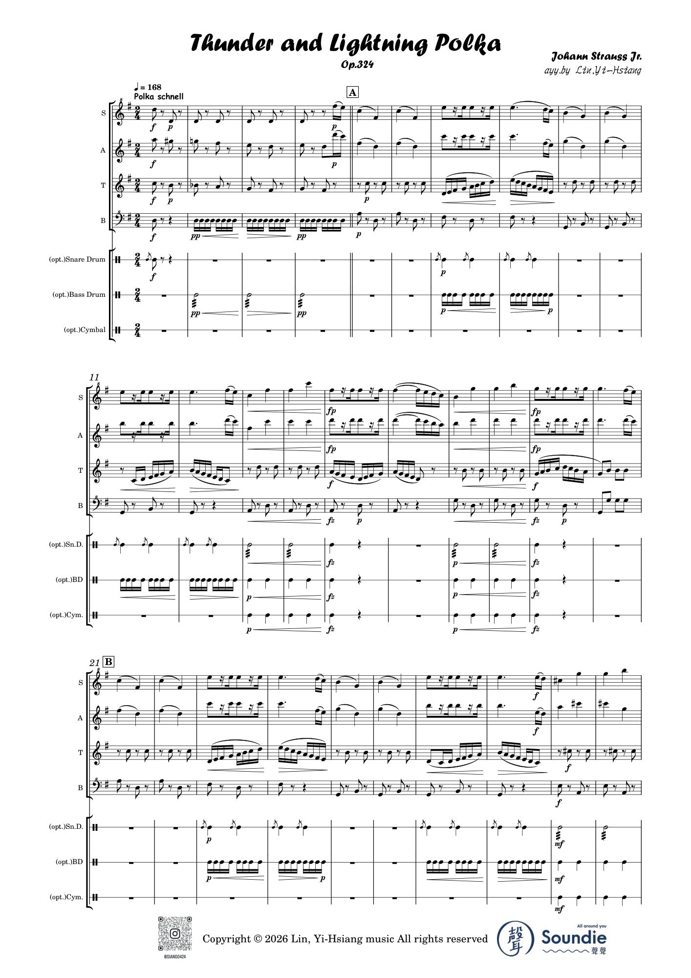 In a Persian Market arr. for Recorder Quartet