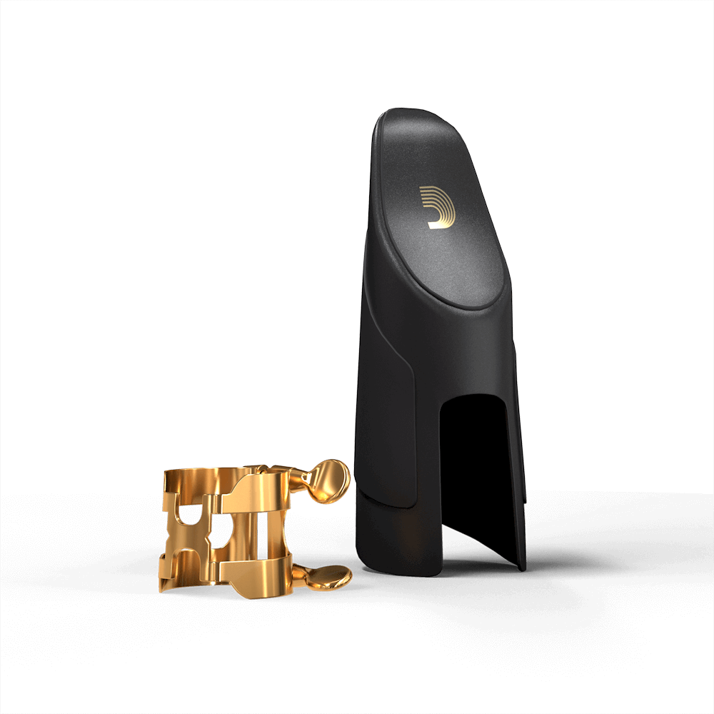 D'Addario Select Jazz Tenor Saxophone H-Ligature & Cap 次中音薩克斯風 H型金屬束圈+吹嘴蓋 膠嘴用