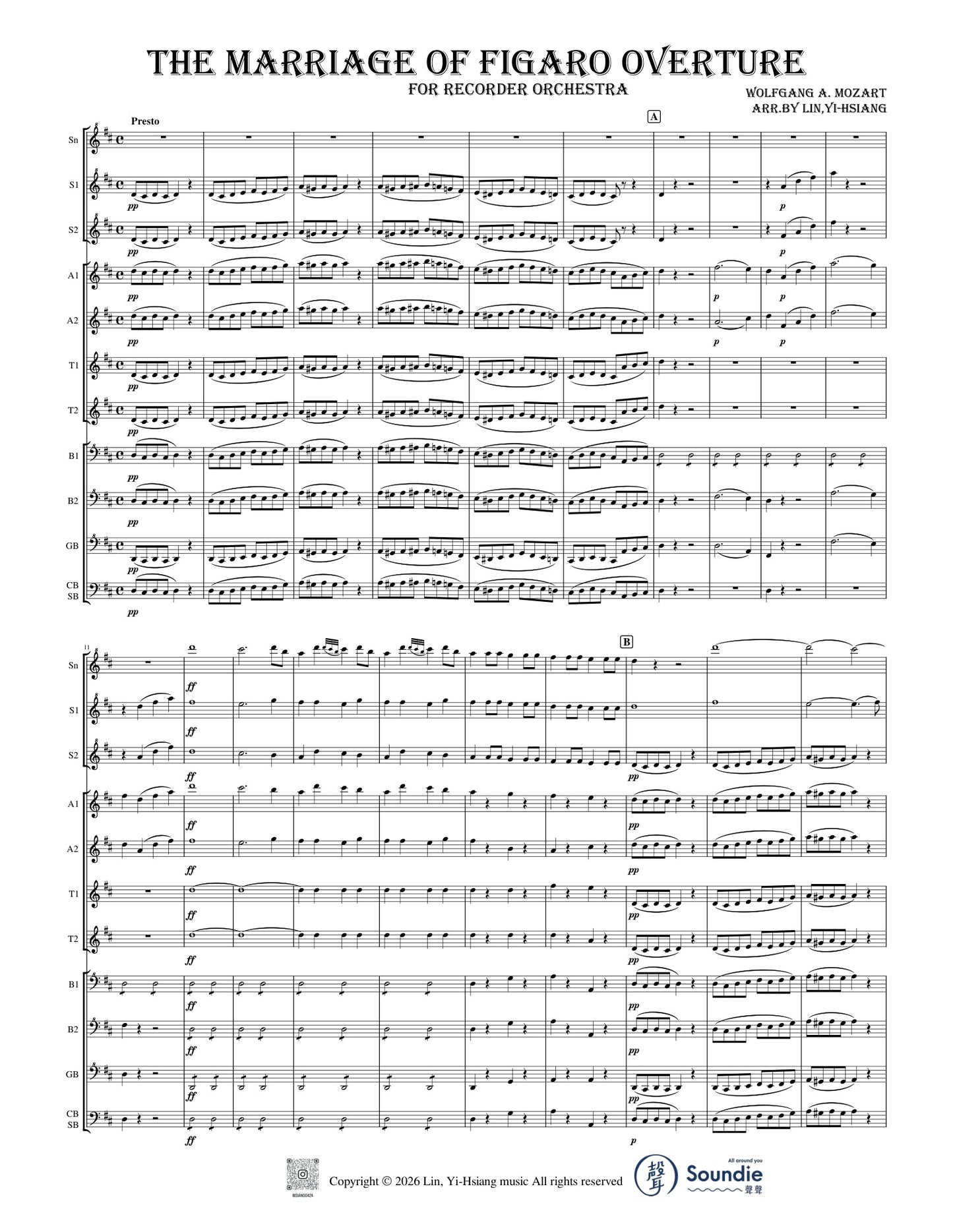 In a Persian Market arr. for Recorder Orchestra